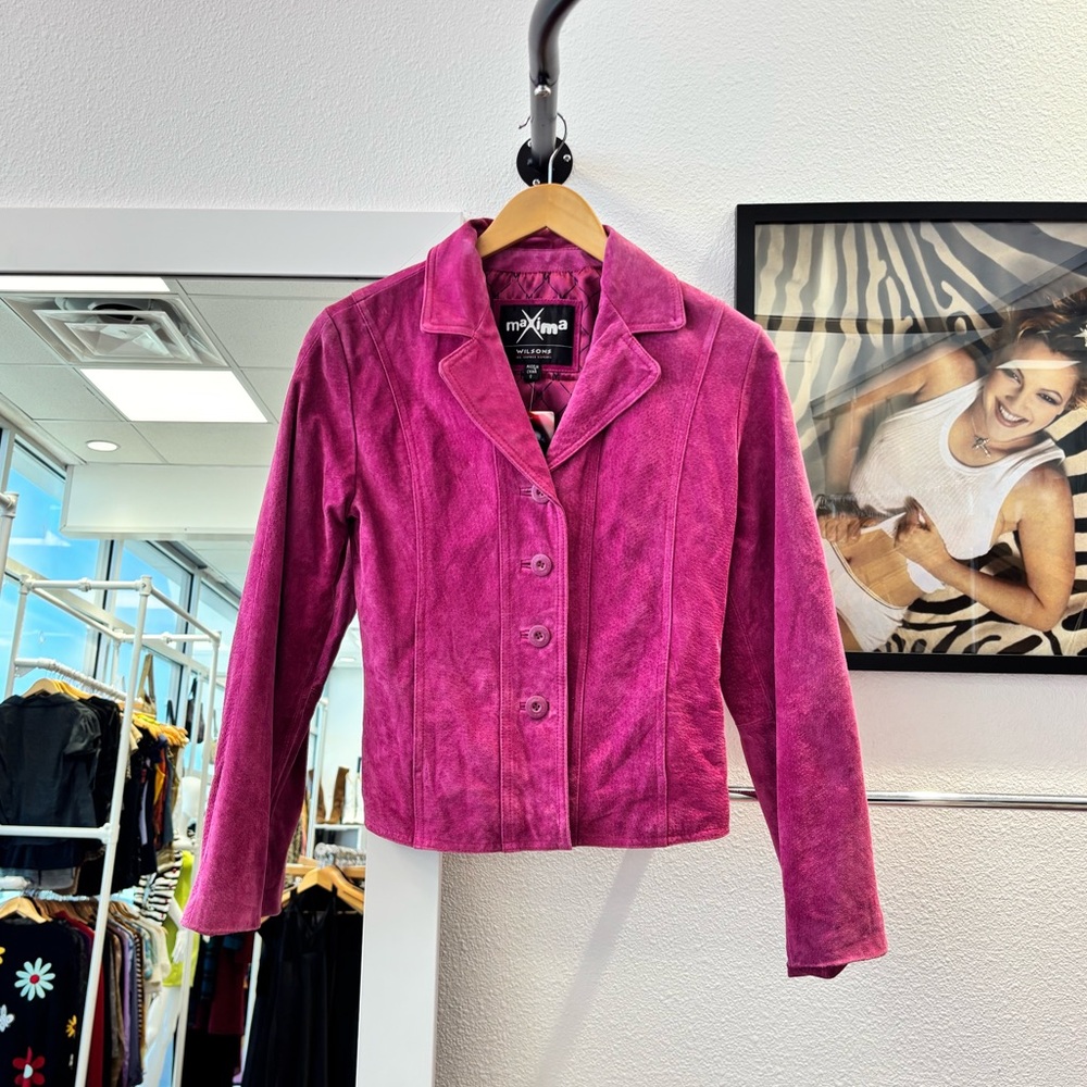 Pink Wilson’s Leather Suede Jacket
